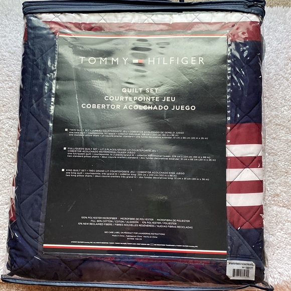 Twin Quilt Set American Tommy Hilfiger - Picture 2 of 3